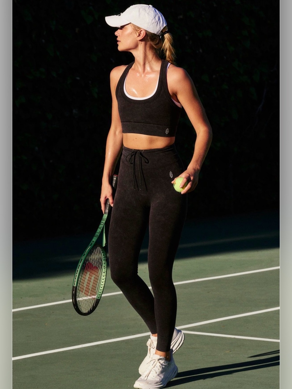 FP Movement| ‘Go To’ Ribbed Legging Set (Washed Black)